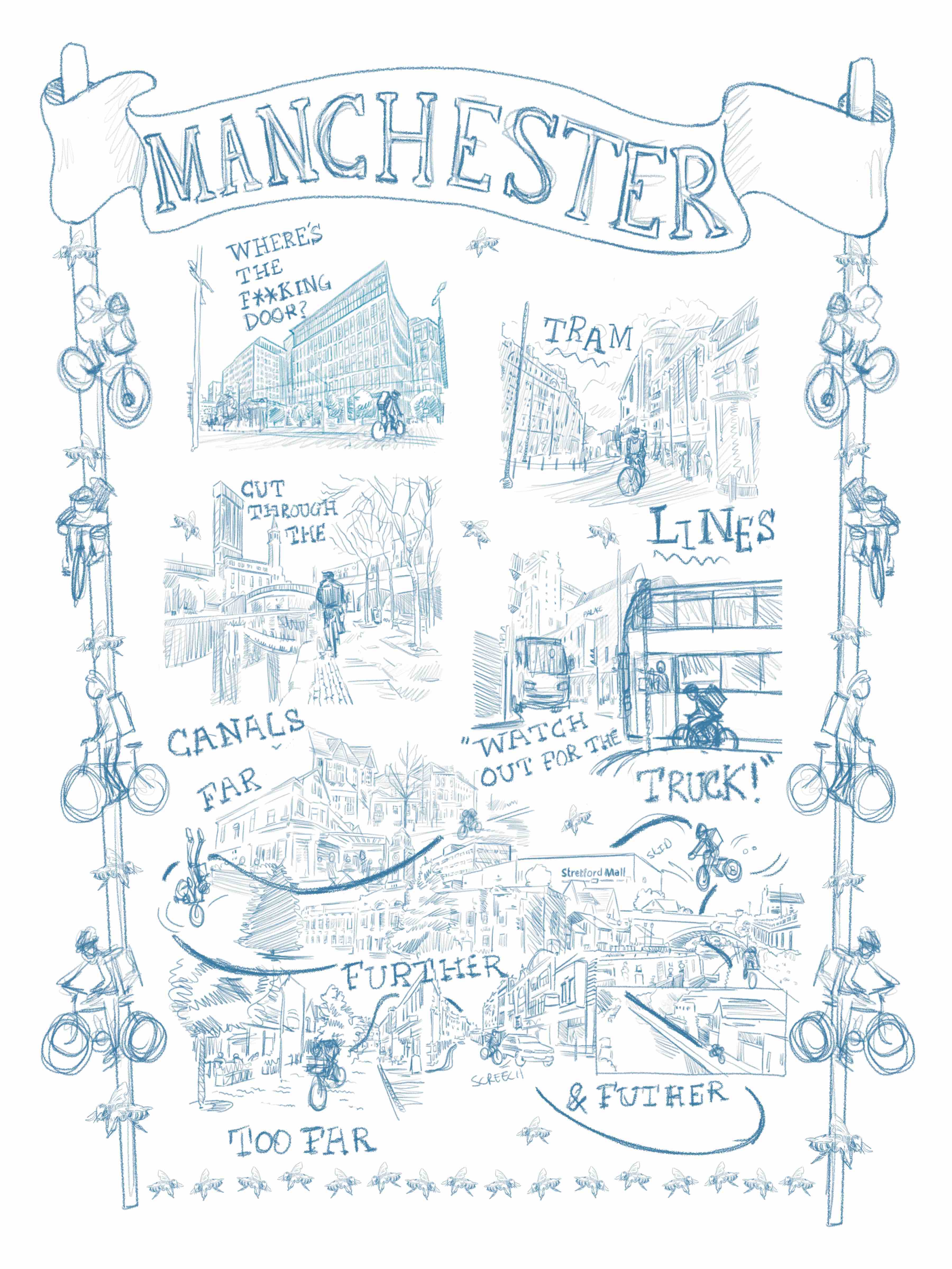 Developing the tea towel designs