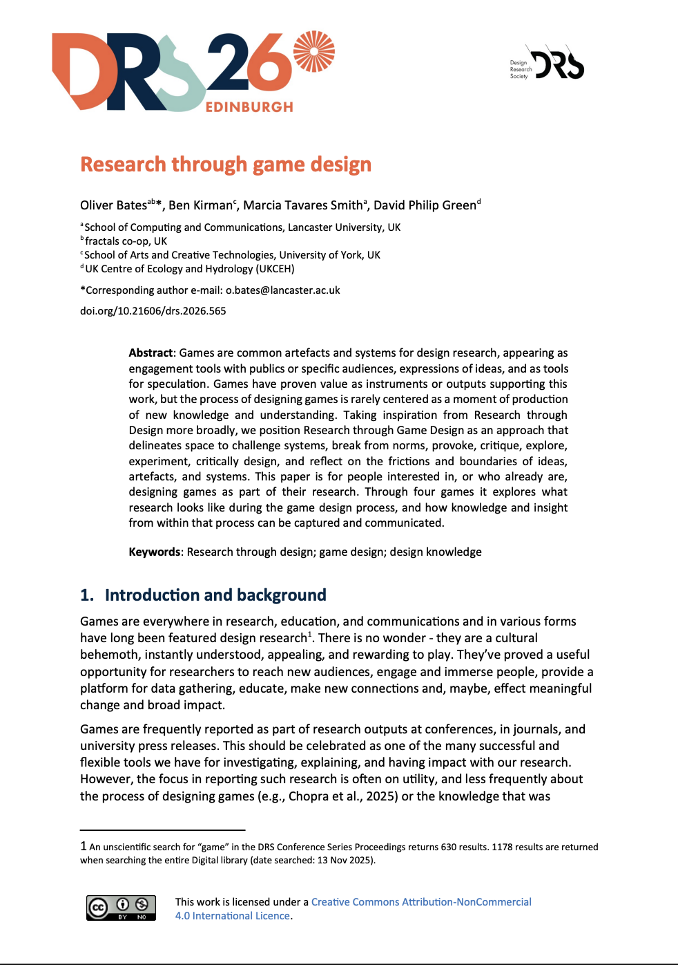Our DRS Paper emphasised