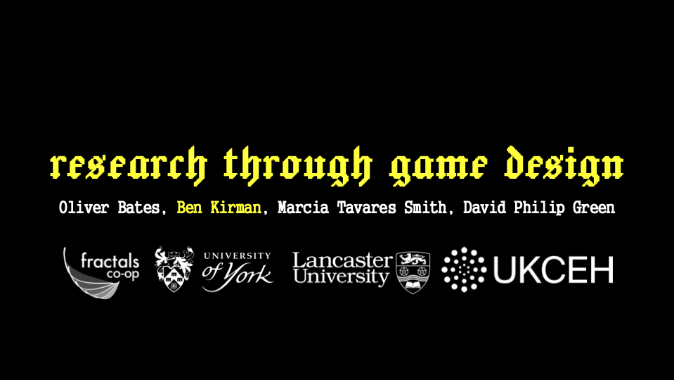 Research through games design
